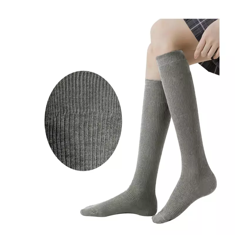 CALCETIN LARGO GRIS ESCOLAR 2